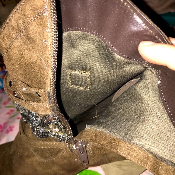 Decorated booties brown - Picture 5 of 6